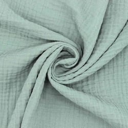 Coupon de tissu en double gaze de coton - Laize : 130 cm