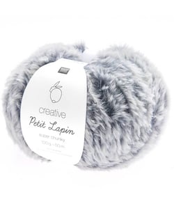 Pelote de fourrure Créative Petit Lapin Super Chunky - 100GR - Rico Design 018 Bleu Atlantique
