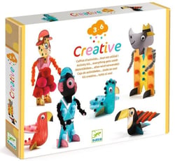 Creative box - Coffret d'activités tout est utilisé ! - 6 Chics de la savane  - Djeco