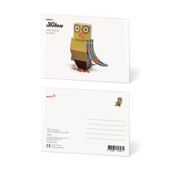CARTE POSTALE HIBOU