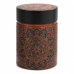 Boîte à thé mandala anthracite orange 500 g