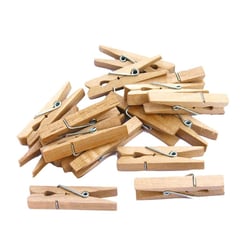 MégaCréa DIY - Pinces à linge en bois naturel B 2,5 cm 50 pièces