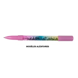 Stylo à bille - Paillettes - Eclairage LED - Coloris aléatoires