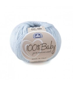Pelote de mérino à tricoter 100% BABY - Dmc 71 Bleu