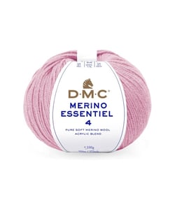 Pelote de laine Merino Essentiel 4 - DMC - Certifié Oeko-Tex 883 Rose