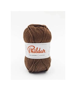 Fil coton à tricoter PHIL COTON 3 - Phildar - PPSC - certifié Oeko-Tex Chocolat Marron