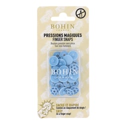 Pressions magiques - Boutons pression sans pince ø 13 mm - Bleu ciel