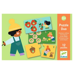 PUZZLES DUO - TRIO – Duo Premiers chiffres - Djeco - Orange