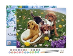 Peinture par Numéro Figured'Art avec Cadre - Jeux entre amis - Kit de Loisir Créatif DIY Numéro d'Art Complet - 40x50cm toile tendue sur châssis