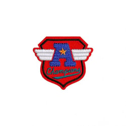 Ecusson thermocollant blason sport 2,5cm x 3cm champions