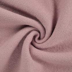 Tissu Laine bouillie  Isolde uni Vieux rose