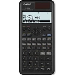 Calculatrice scientifique FC-200V - Ecran 4 lignes - Alimentation solaire - 103 g