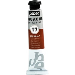 Tube 20ml Peinture Gouache T7 extra fine SIENNE BRULEE PÉBÉO