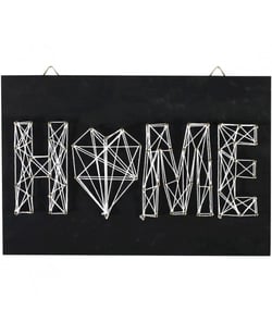 Kit String Art noir et blanc HOME - Graine Créative Noir