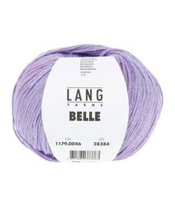 Pelote de Coton à tricoter et crocheter BELLE - Lang Yarns 46 Violet