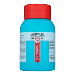 Peinture acrylique - Vert Turquoise - 661 - Pot de 750 ml - Talens Art Creation