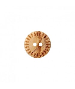 Bouton Bois 2 trous 18 à 23mm - Prym 18 Feuille
