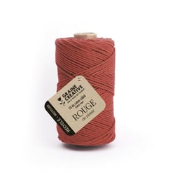 BOBINE DE COTON CABLE RECYCLE ROUGE