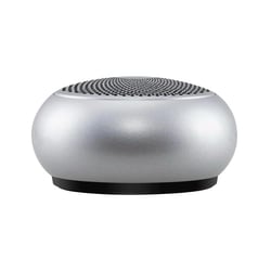 Mini Enceinte Bluetooth Portable Etanche IPX5 Avec Basses Puissantes Et Microphone Argent YONIS