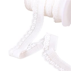 Elastique lingerie facon dentelle 23mm blanc au mètre