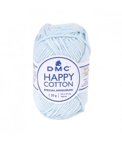 Pelote de 20Gr - coton spécial Amigurumi HAPPY COTTON - PPSC - Oeko Tex- Dmc 765 Bleu