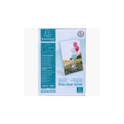 Porte-visuel - Présentoir - A6 - Incliné - Transparent - Pour photo, menu, document