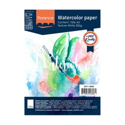 Papier aquarelle Florence - 100 feuilles - Blanc - A5 - 300 g/m²