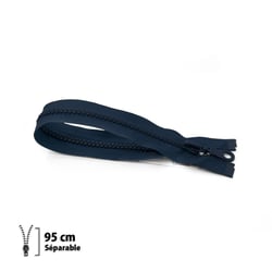 Fermeture éclair Z54 - moulée 6mm Séparable - 95 cm