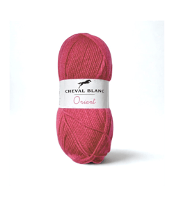 Fil à tricoter ORIENT - Cheval Blanc 037 Framboise