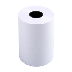 Bobine pour machine à calculer et caisse 57x38 mm - 1 pli offset extra-blanc 60g/m2. - Blanc - x 50 - Exacompta