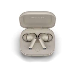 Ecouteurs Bluetooth 5.3 - Motorola Moto Buds Plus avec reduction de bruit - Beige