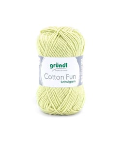 Fil à tricoter COTTON FUN - Gründl - certifié Oeko-Tex 23 Vert