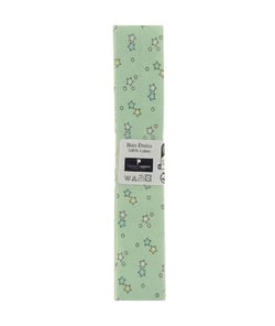 Biais en coton motif Etoiles 1,5m x 20mm - Passion Rubans Vert Clair