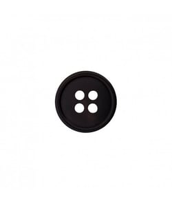 Carte de 7 boutons chemises noirs (2x9mm et 5x12mm) 4 trous - Union Knopf Noir