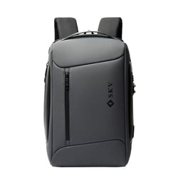 Sac À Dos Ordinateur Grande Capacité Antivol Étanche Avec Port USB 3.0 Gris YONIS