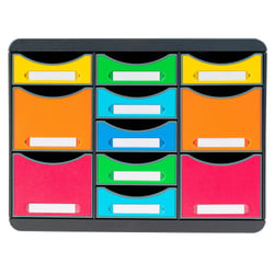 Moule de classement Storebox Multi 11 tiroirs Iderama - Arlequin - Exacompta