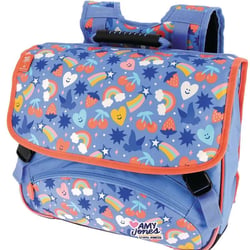 Cartable - 2 compartiments - Motifs Kawaï - Primaire - 38cm - Bretelles ergonomiques