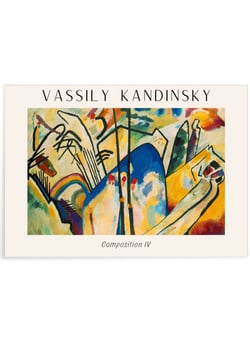 Affiche Vassily Kandinsky Composition IV | A3 : 29,7x42cm