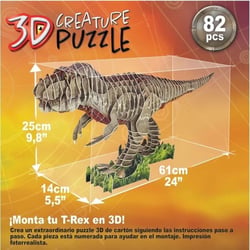 Puzzle 3D T-Rex - EDUCA - Animaux - Mixte - 82 pièces