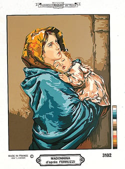 Canevas Pénélope Antique Madonnina 50x65cm