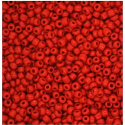 Sachet de 500g de perles de rocailles rouge - 250