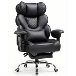 Chaise Gaming Ergonomique - COMHOMA - CH910 - Support lombaire réglable - Repose-pieds - Charge 180 kg