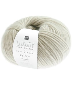 Pelote de cachemire et de coton Luxury Pima Cotton x Baby Alpaca - Rico Design 06 Taupe