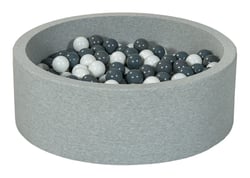 Piscine à balles Aire de jeu + 300 balles blanc,gris - Velinda