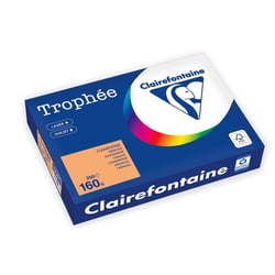Ramette de papier FSC Clairefontaine - 250 feuilles - Clémentine - A4 - 160 g/m²