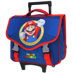 Cartable à roulettes Super Mario Bros Bleu 41 CM - 2 compartiments
