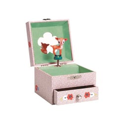 boite a musique coffret faon des bois - Djeco - Rouge