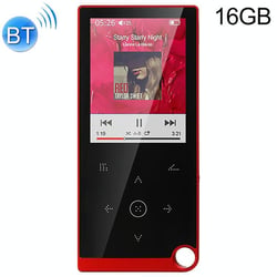 Lecteur MP4 Bluetooth Écran Tactile 2.4 Pouces 16GB Audio Vidéo Haute Qualité Rouge YONIS
