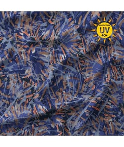 Tissu lycra maillot de bain bleu Bleu (08) vendu par 50 cm