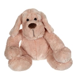 Peluche - Peluche Chien Flatoutou beige - 50 cm